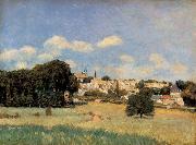 Alfred Sisley View of Marly-le-Roi-Sunshine France oil painting artist